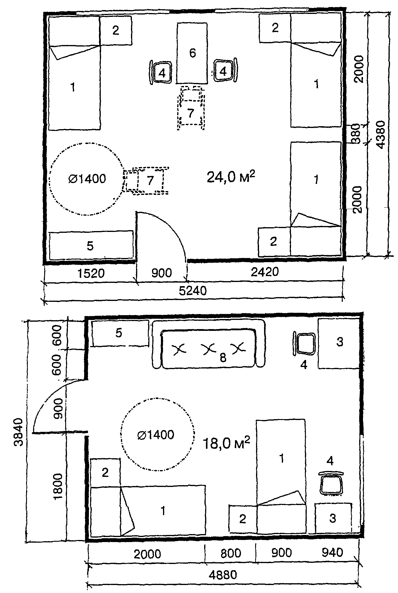 план комнаты без мебели