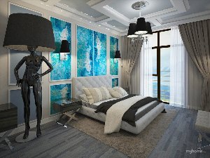 Спальня в стиле фьюжн