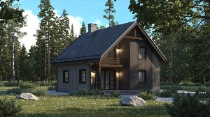 Финский дом с террасой