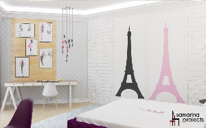 Дизайн комнаты в стиле париж