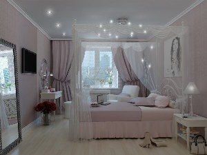 Спальня для девушки в современном стиле