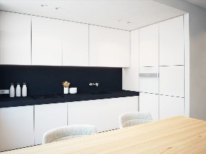 Белая кухня минимализм