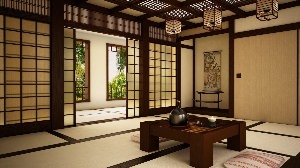 Дом в японском стиле интерьер