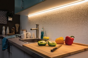 Подсветка кухонного гарнитура светодиодной