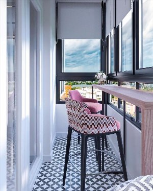 Витражный балкон дизайн