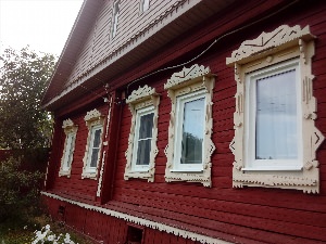 Пластиковые окна в деревенском доме