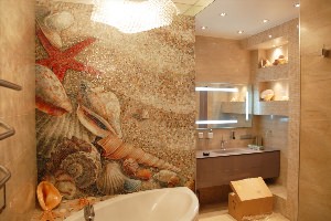 Мозаика в интерьере ванной и кухни