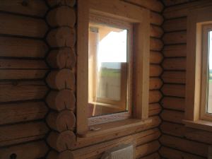 Окна без окосячки в деревянном доме