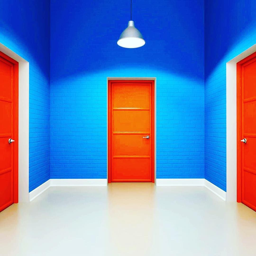 8 495 660. Красная дверь в интерьере. Дверь в офис. Красная межкомнатная дверь. Красно синий коридор.
