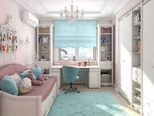 Практичный дизайн комнат для девочек подростков