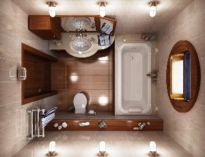 Дизайн небольших ванных комнат