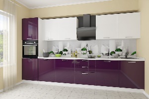 Кухонный гарнитур цвет баклажан