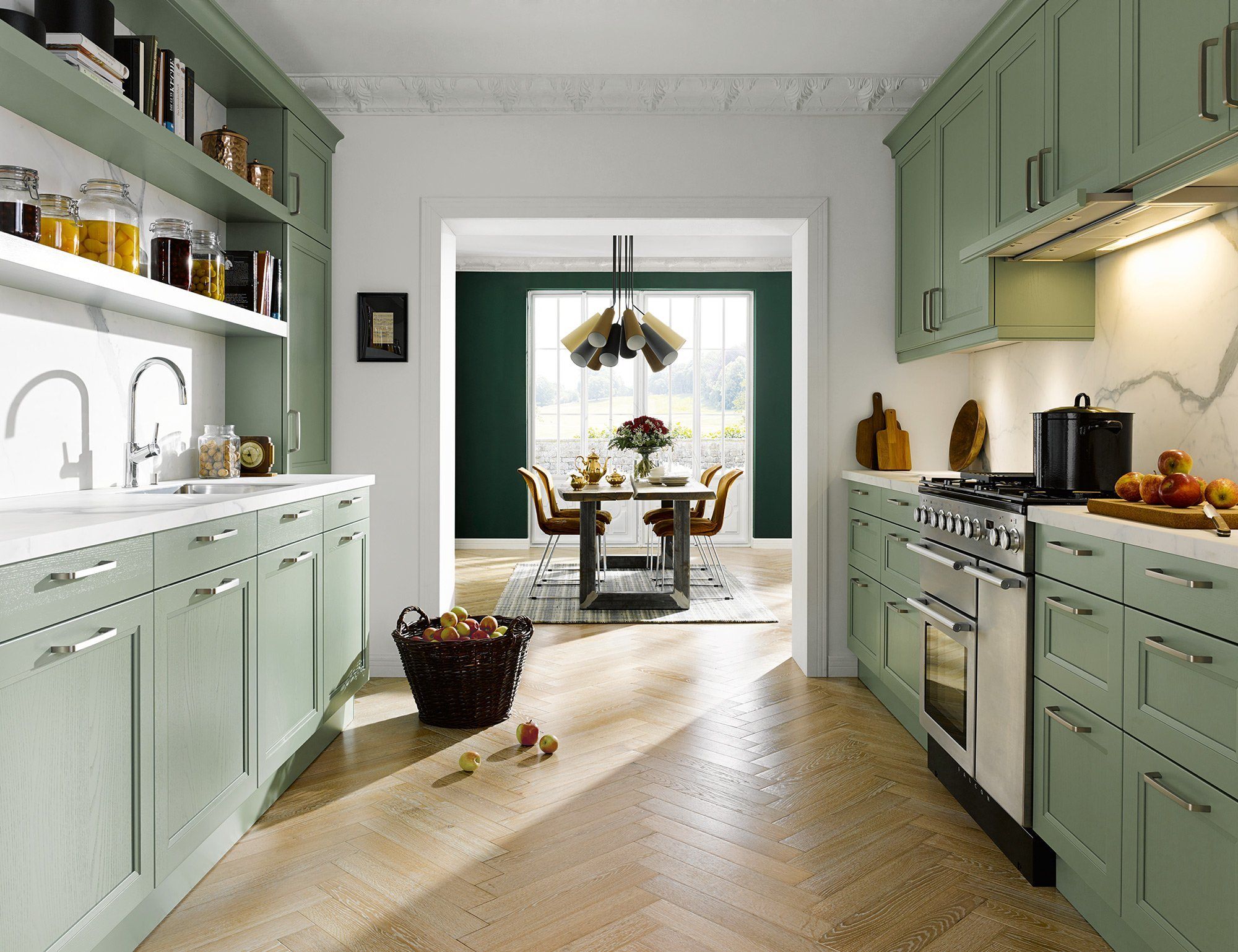 Кухня оливкового цвета (56 фото)
