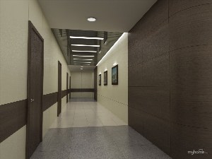 Отделка коридора офис