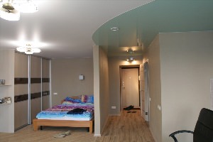 Подвесные потолки разделяющие комнату на две