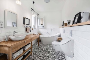 Скандинавский дизайн ванной комнаты