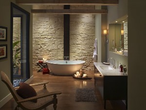 Ванная комната из камня