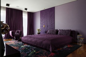 Серо фиолетовая комната