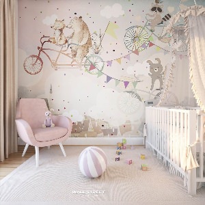 Детская комната в пастельных тонах