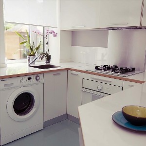 Дизайн кухни со стиральной машиной