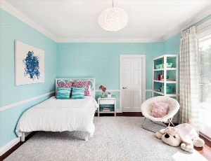 Голубая комната для девочки
