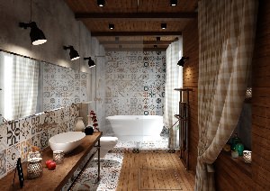 Ванные комнаты в стиле лофт