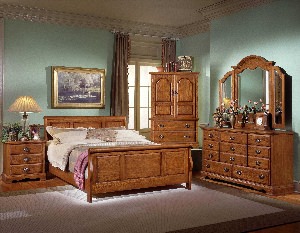 Дизайн спальни с деревянной мебелью