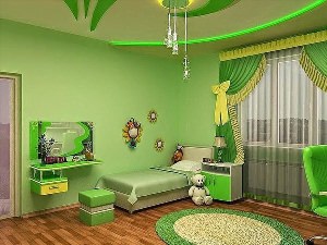 Зеленая комната для детей