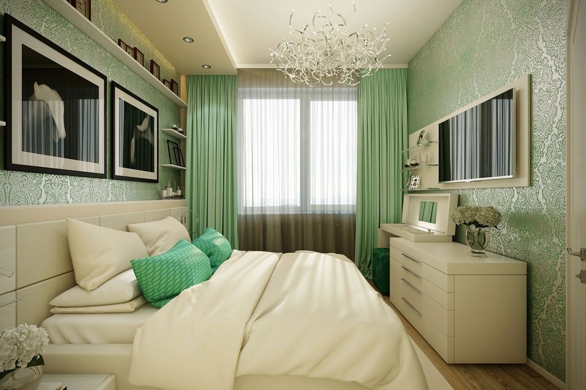 Дизайн интерьера спальни в светлых тонах