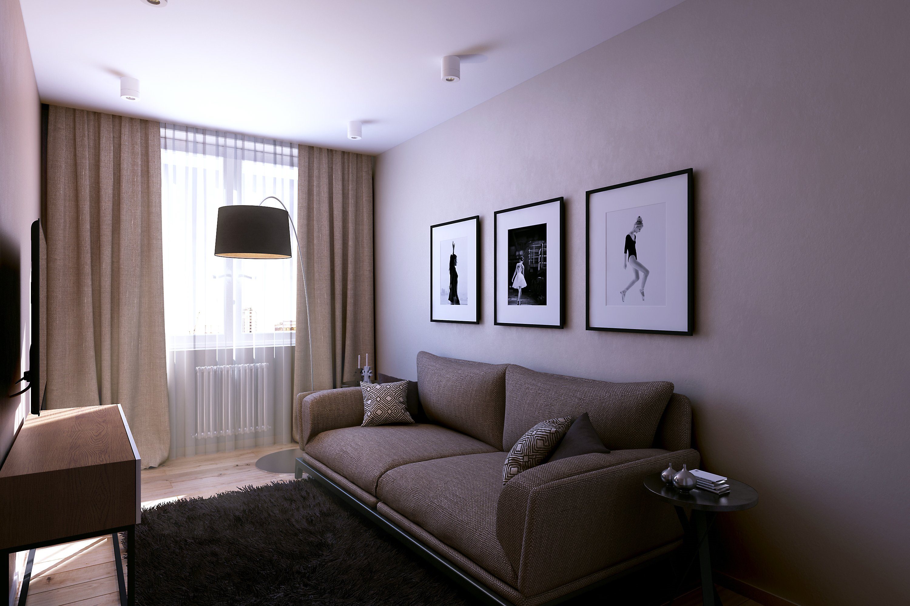 Варианты дивана и кровати в дизайне спальной комнаты