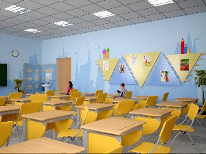 Дизайн кабинета начальных классов в школе