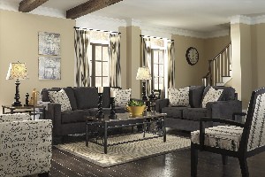 Мебель серого цвета в гостиную