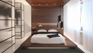 Дизайн маленькой спальни минимализм