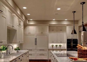 Потолочные встроенные светильники для кухни