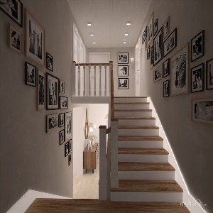 Дизайн лестничной площадки