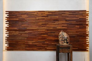 Деревянная мозаика для стен