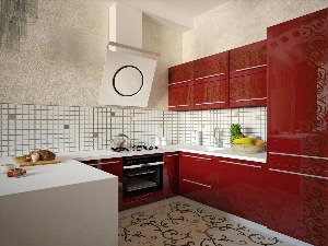Дизайн плитки на кухне