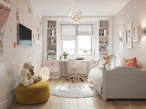Интерьеры детских маленьких комнат для девочек