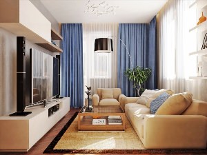 Дизайн небольшой гостинной в квартире