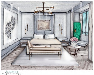 Дизайн комнаты рисунок