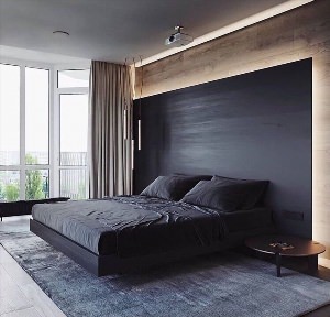 Дизайн спальни в стиле хай тек
