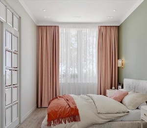 Дизайн штор для небольшой спальни