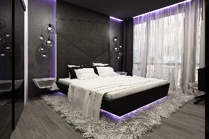 Дизайн спальни хай тек