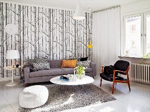 Дизайн гостиной в скандинавском стиле