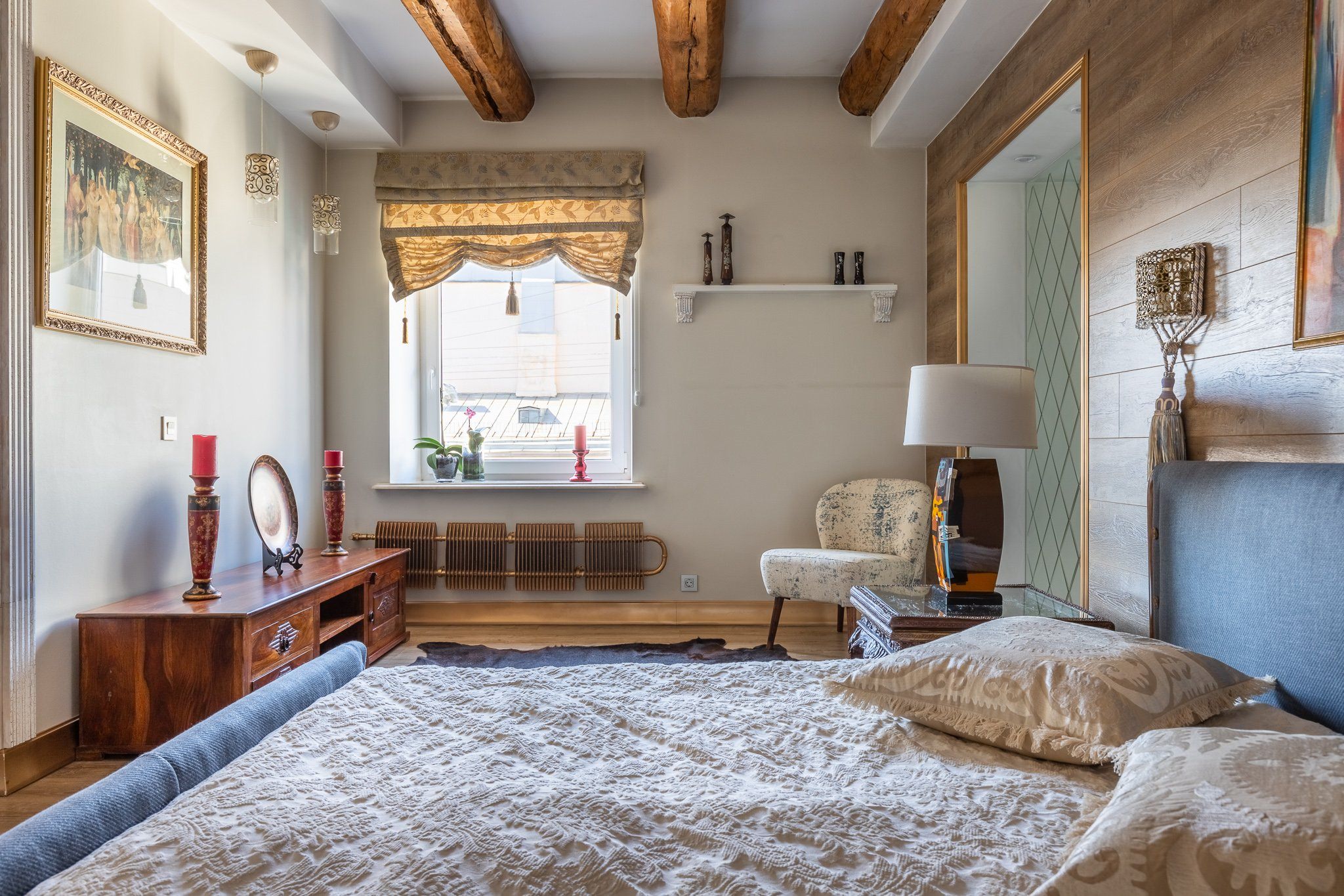 средиземноморский стиль в интерьере квартиры спальня