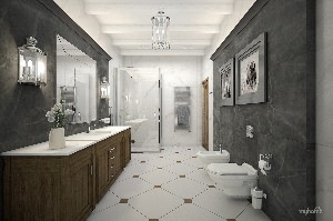 Дизайн ванной в стиле неоклассика