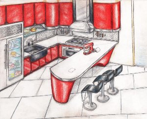Кухня мечты рисунок