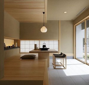 Современный японский дизайн интерьера