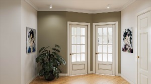 Белые двери в интерьере квартиры