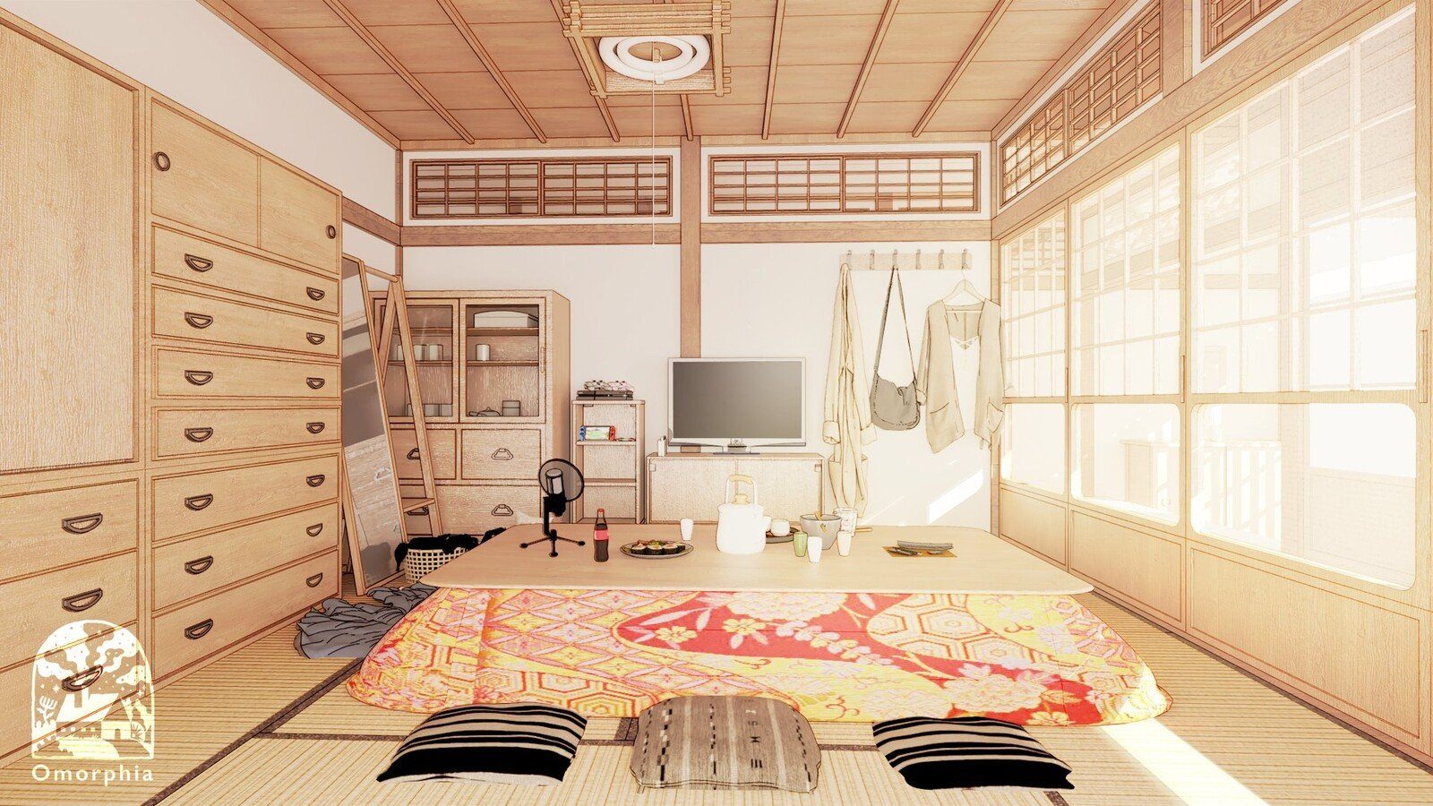 Подростковая комната в японском стиле